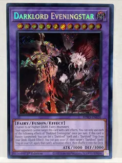Yugioh! Darklord Eveningstar - BPRO-EN036 - Secret Rare - 1st Edition - NM - Image 1