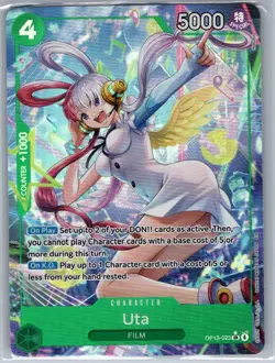 Uta (Alt Art) OP13-023 English Carrying On His Will - One Piece Card - NM - Image 1