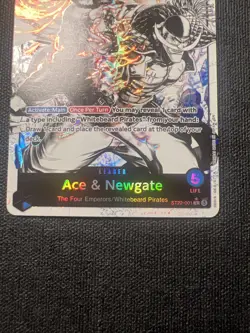 Ace and Newgate (Parallel) L ST22-001 Starter Deck Ace Newgate One Piece ENG NM - Image 2