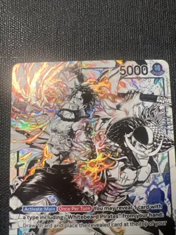 Ace and Newgate (Parallel) L ST22-001 Starter Deck Ace Newgate One Piece ENG NM - Image 3