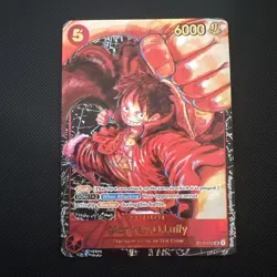 One Piece TCG Card Monkey D.Luffy ST01-012 OP05 1st Anniversary English - Image 1