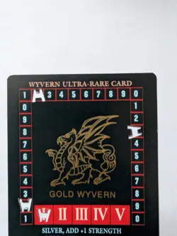 Wyvern Premiere Gold Dragon Promotional Punched Card - Image 3