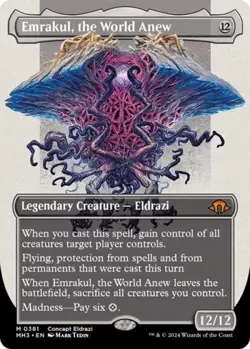 MTG English Emrakul, the World Anew (Borderless) NM Foil Modern Horizons 3 - Image 1