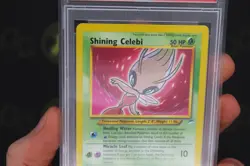 Shining Celebi 106/105 Neo Destiny WOTC 2002 Pokemon Trading Card NM-MT PSA 8 - Image 3