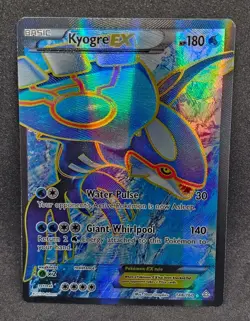 Pokemon XY Primal Clash Full Art Ultra Rare Holo Card Kyogre EX 148/160 LP - Image 1