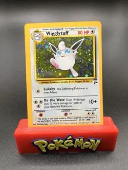 Pokemon TCG Wigglytuff Base Set 2 Holo Unlimited Rare Card 19/130 Near Mint - Image 1