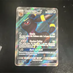 Pokemon Umbreon GX Full Art Holo Ultra Rare SM Base Set 142/149 200HP Card - Image 1