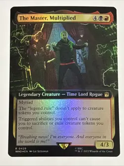 MTG Doctor Who The Master, Multiplied Extended Art Foil 0429 NM Rare - Image 1