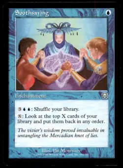 MTG Soothsaying LP Light Play Mercadian Masques [1198] - Image 1