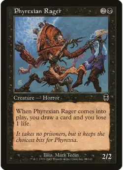 Phyrexian Rager 49 MTG NM - Apocalypse - Image 1