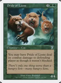 Pride of Lions 261 MTG NM - 7th Edition - Image 1