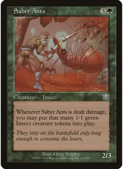Saber Ants 267 MTG NM - Mercadian Masques - Image 1