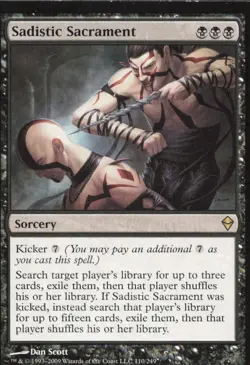 Zendikar #110 Sadistic Sacrament - Image 1