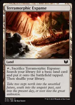 MTG - Terramorphic Expanse - Commander 2015 - NM, English Magic FLAT RATE SHIP - Image 1