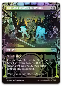 The Last Ronin's Technique (Showcase) #223 (Foil) (NM) TMT Magic MTG - Image 1