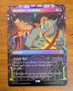 Splinter's Technique (Showcase) [Teenage Mutant Ninja Turtles] Foil Near Mint - Image 1