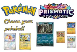 Pokemon Prismatic Evolution Choose your poke ball card POKEBALL selector - Image 1