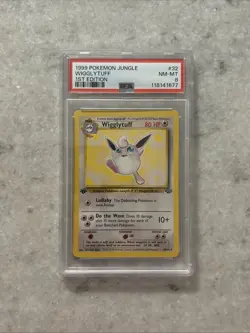1999 Pokemon Jungle 1st Edition Wigglytuff 32/64 PSA 8 NM-MT - Image 1