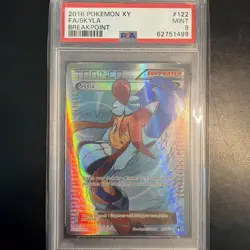 2016 POKEMON XY BREAKPOINT #122 FULL ART/SKYLA PSA 9 - Image 1