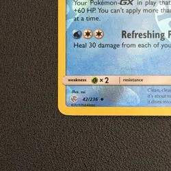 Pokemon TCG Vaporeon Cosmic Eclipse 42/236 Uncommon Reverse Holo - NM - Image 5