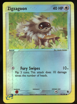 Pokemon 2003 Ex Ruby & Sapphire - Zigzagoon - Reverse Holo - 79 - Image 1