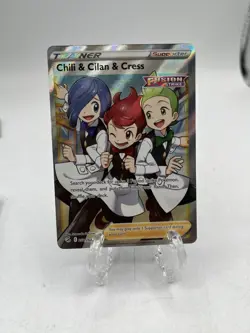 Pokemon TCG Chili & Cilan & Cress Fusion Strike 258/264 Holo Full Art Ultra Rare - Image 1