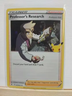 PROFESSOR’S RESEARCH - POKEMON - CELEBRATIONS - 23/25 - HOLO RARE - PACK FRESH - Image 1