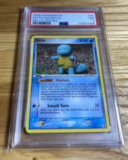 Pokemon TCG EX Delta Species Ditto (Squirtle) 40/113 Psa 7 - Image 1