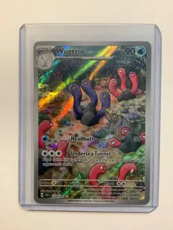 2024 Pokemon SV Paldean Fates 224/091 Wugtrio ex Illustration Rare M/NM - Image 1