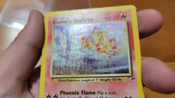 Blaine’s Moltres 1/132 Holo Rare Pokemon Gym Heroes Unlimited Edition Mod Play - Image 2