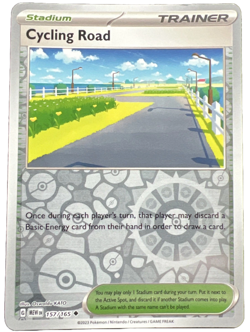 Pokemon TCG Cycling Road Scarlet Violet-151 157/165 Reverse Holo Uncommon - Image 1