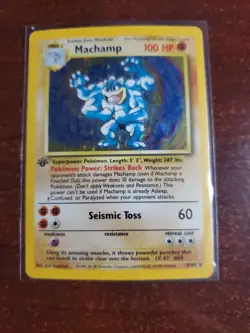 Machamp 8/102 1st edition Holofoil, shadow, Base set, Pokemon - Image 1