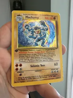 Machamp 8/102 - Pokemon TCG Base Set 1st Edition DMG - Image 3