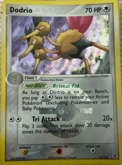 Pokemon Bundle - Dodrio 21/112 EX Fire Red Leaf Green Reverse Holo Rare NM - Image 1