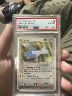 2003 Pokemon EX Latios EX Holo #94 PSA 6 - Image 1
