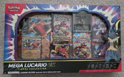 Pokemon TCG Mega Lucario ex Premium Figure Collection Box Factory Sealed - Image 1