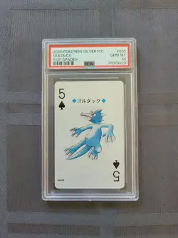 Graded Pokemon: Silver Poker Golduck #055 - 5 of Spades - PSA 10 Gem Mint - D1 - Image 1