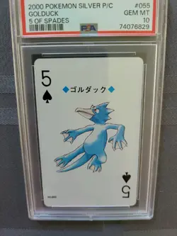 Graded Pokemon: Silver Poker Golduck #055 - 5 of Spades - PSA 10 Gem Mint - D1 - Image 5