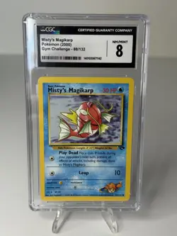 Pokemon Gym Challenge Unlimited Regular Misty's Magikarp 88/132 CGC 8 - Image 1