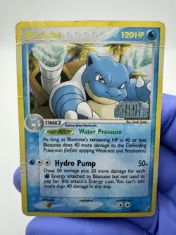 Pokemon TCG Reverse Holo Blastoise Stamped 14/100 Crystal Guardians - DMG - Image 1