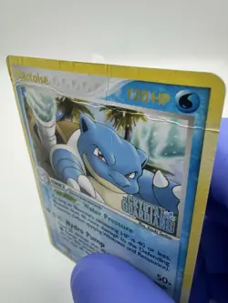 Pokemon TCG Reverse Holo Blastoise Stamped 14/100 Crystal Guardians - DMG - Image 4