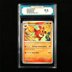 TQG 9.5 MINT+ 2023 Pokemon ENG Darmanitan 035/197 U - Image 1
