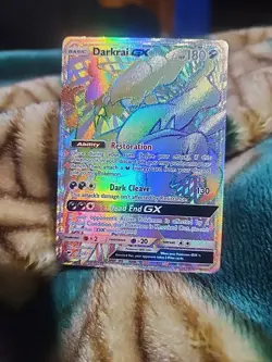 Pokemon TCG Darkrai GX 158/147 Rainbow Secret Rare NM/M Burning Shadows - Image 1