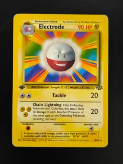 Pokemon Electrode 18/64 - Jungle 1st Edition MISPRINT MP - Image 1