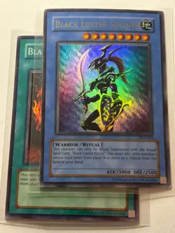 Yugioh - Black Luster Soldier SYE-024 ULTRA Rare + Ritual SYE-025 LP Set - Image 1