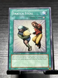 Snatch Steal SD3-EN014 Yu-Gi-Oh! 1st Edition Common – Lightly Played - Image 1