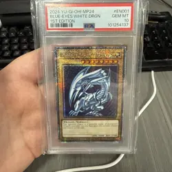 YUGIOH PSA 10 Blue-Eyes White Dragon MP24-EN001 QCR 1st Edition - Image 1