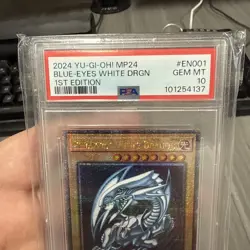 YUGIOH PSA 10 Blue-Eyes White Dragon MP24-EN001 QCR 1st Edition - Image 2