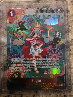 Bandai One Piece CCG Sugar OP10-065 Full Art Special Holo SP Character Card - Image 1