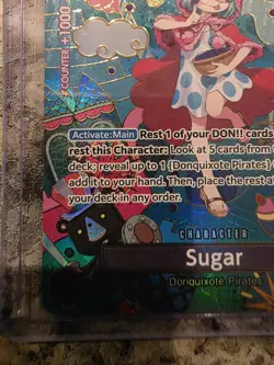 Bandai One Piece CCG Sugar OP10-065 Full Art Special Holo SP Character Card - Image 5